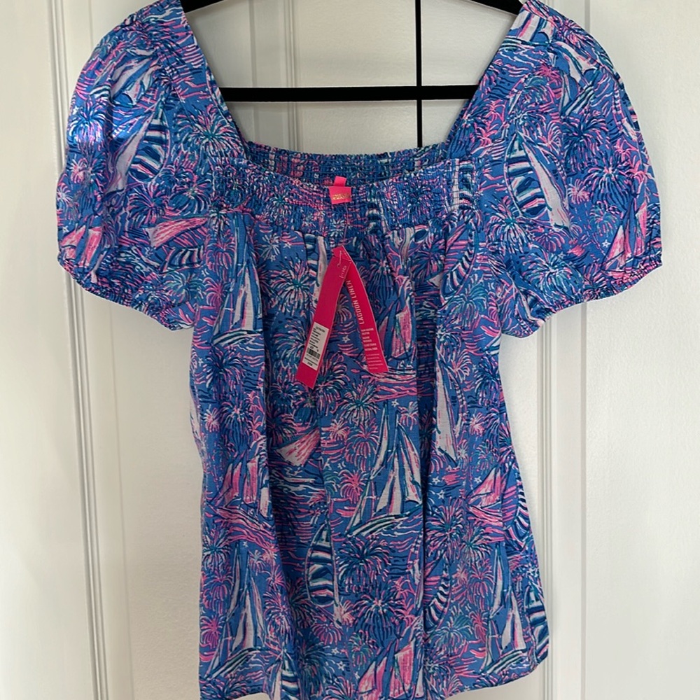 Lilly Pulitzer Keating Short Sleeve Top